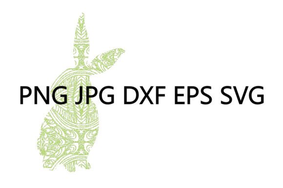 Bunny DXF Decorative Lime Set of 6: A Fresh Asset for Designers