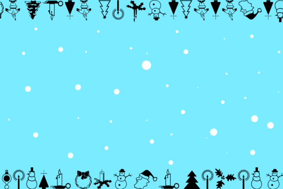 Christmas Blue Background and Decorative: A Cool Yule Design Asset