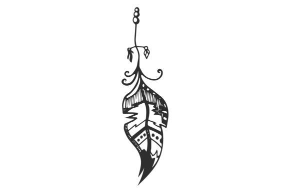 Decorative Feather: The Boho Jewellery Doodle Aesthetic