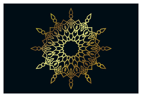 Elevate Your Brand with Islamic Mandala Luxury Golden Decorative