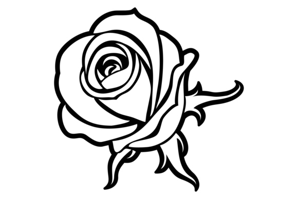 The Enduring Allure of the Rose Flower Black Line Icon