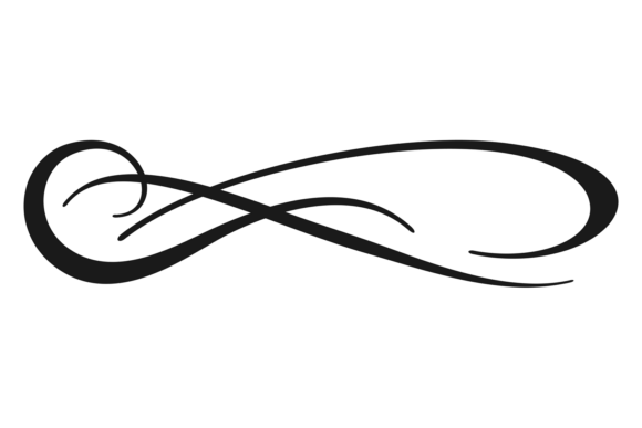 The Fluid Motion of Ink Stroke Swirl Decorative Calligraphi